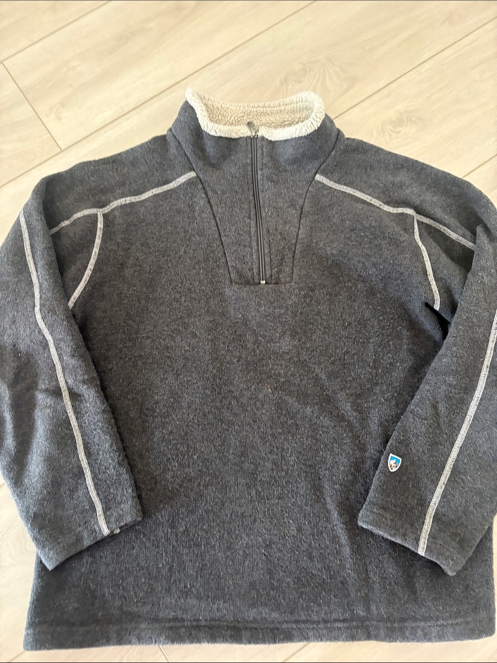 Kuhl Men's Charcoal Gray Quarter-Zip Fleece Pullover